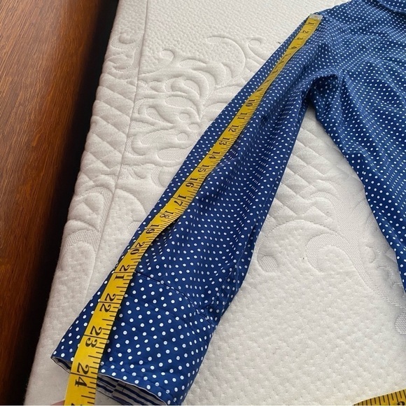 Draper’s & Damon’s Shirt Polka Dot Button Down Cotton Striped Flip Cuffs Size L - Picture 6 of 8